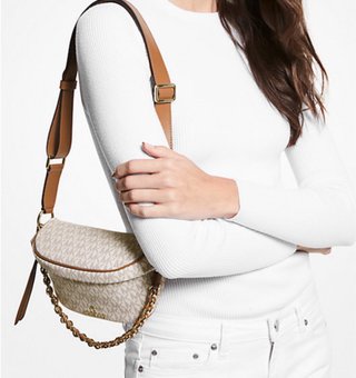 Riñonera Michael Kors Beige y Marrón