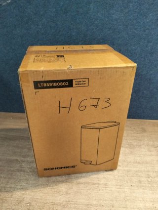 SONGMICS 8 L Cubo Basura Compacta, con Pedal