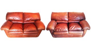 Coppia Divani Vera Pelle Vintage