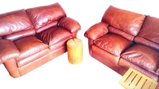 Coppia Divani Vera Pelle Vintage