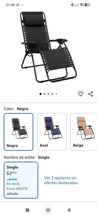 Silla reclinable súper fuerte en estado impecable