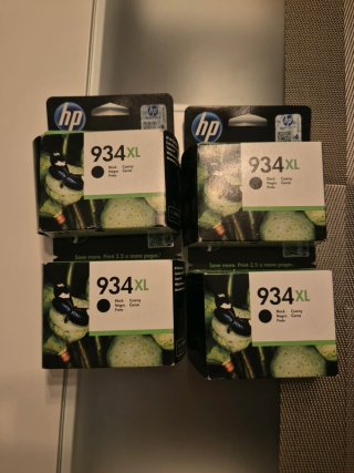 Pack 4 cartuchos tinta HP 934XL Negro
