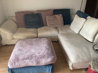 Sofá Chaise Longue Roche Bobois + Puff
