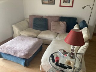 Sofá Chaise Longue Roche Bobois + Puff