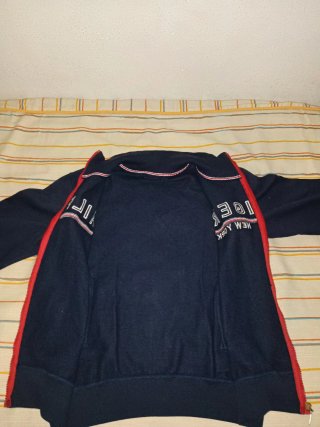 Sudadera Tommy Hilfiger sin capucha azul