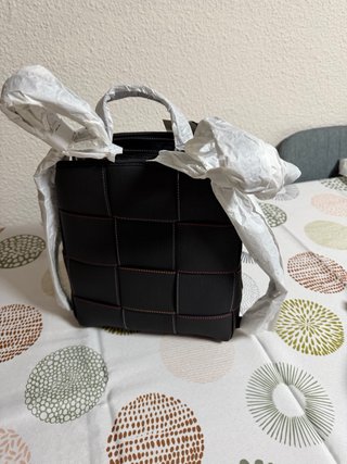 Mochila Desigual negra tejida