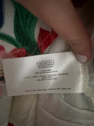 Falda Compañía Fantástica flores Talla M
