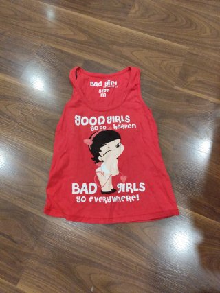 Camiseta tirantes Bad Girl talla M