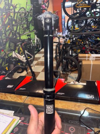 Tija telescópica para bicicleta de montaña