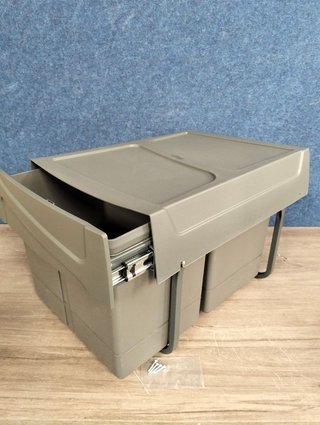 Contenedor Basura 2x15L EMUCA Gris