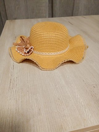 Sombrero de paja infantil con lazo