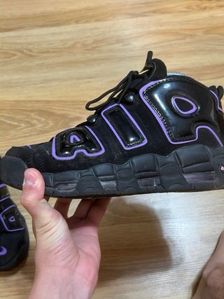 Nike Air More Uptempo Negro Púrpura