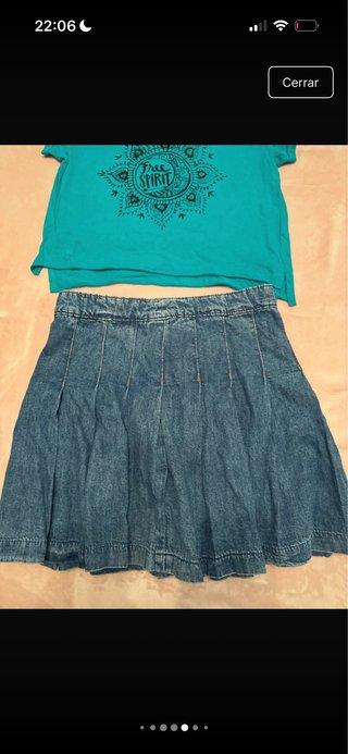Conjunto Falda y Camiseta Talla M