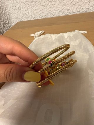 Pulsera Bimba y Lola dorada con charms