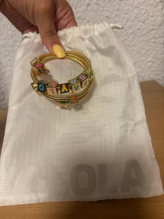 Pulsera Bimba y Lola dorada con charms