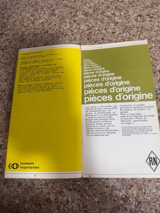 Manual Renault 16 - Conservación
