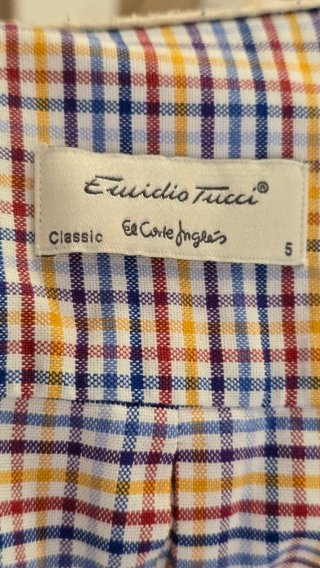 Camisa cuadros Emidio Tucci Talla 5 / XXL