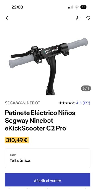 Patinete Eléctrico Ninebot Segway Infantil