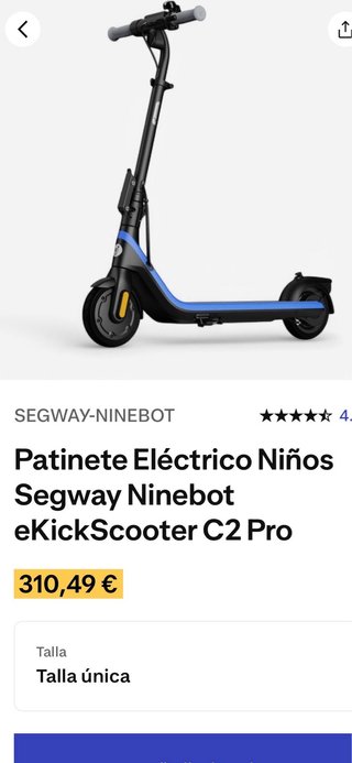 Patinete Eléctrico Ninebot Segway Infantil