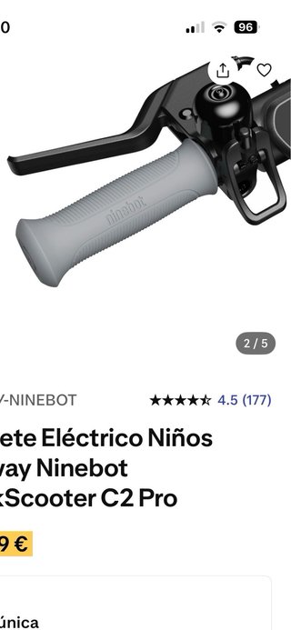 Patinete Eléctrico Ninebot Segway Infantil