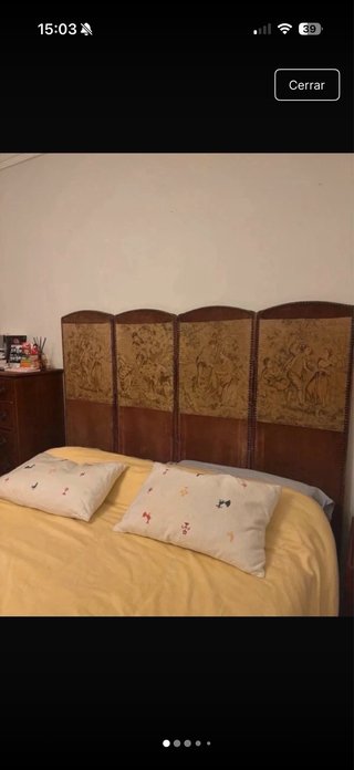 Biombo antiguo francés tapiz gobelino