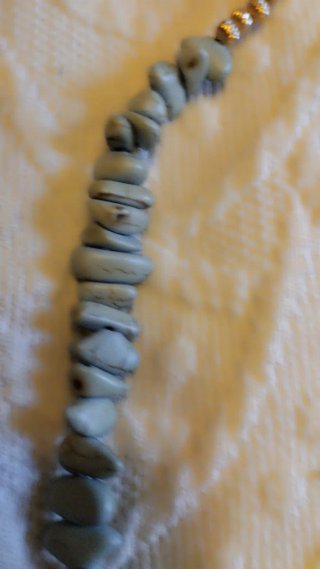 Collar perlas y piedras turquesa negras naturales