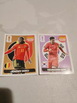2 Cromos Mundial Extra Sticker Panini
