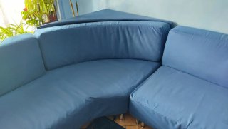 Divano angolare blu 320x248 cm