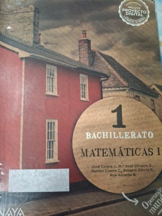 Matemáticas I 1 Bachillerato