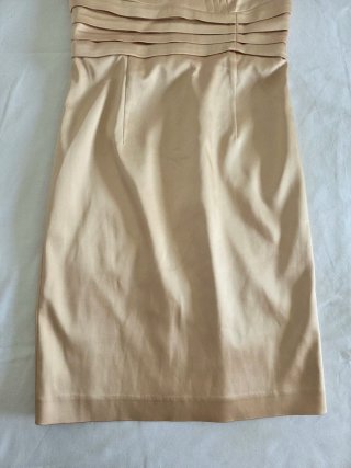Vestido de fiesta beige dorado | Easy Wear