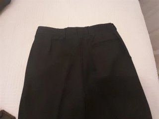 Traje de chaqueta negro chico