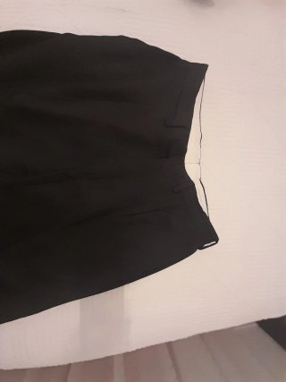 Traje de chaqueta negro chico