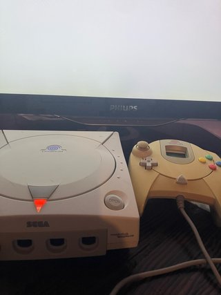 Consola Sega Dreamcast Blanca + Mando + Juegos
