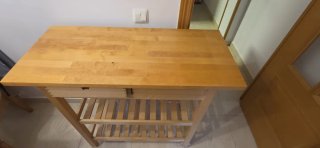 Carrito de abedul 100x43 cm