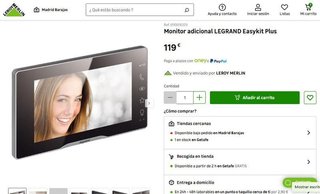 Monitor adicional LEGRAND Easykit Plus