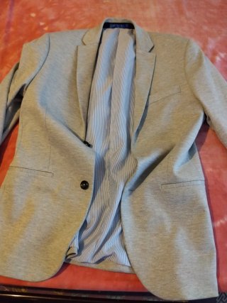 Blazer Caballero Gris y Azul