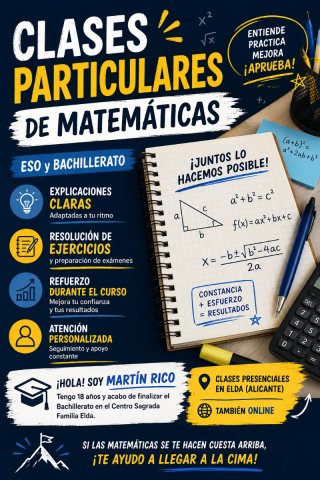 El servicio de clases particulares de matemáticas