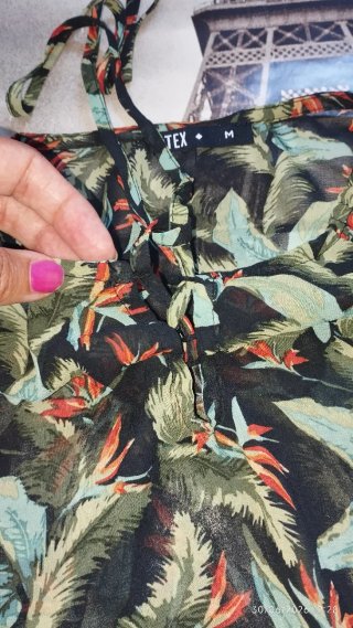 Blusa tropical Tex Talla M