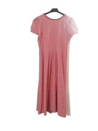 Gössl / Vestido austríaco de cuadros vichy rojo L