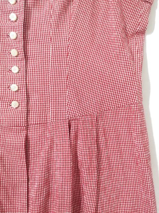 Gössl / Vestido austríaco de cuadros vichy rojo L