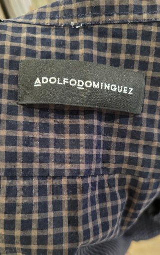 Camisa Adolfo Domínguez cuadros XXL