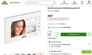 Monitor adicional LEGRAND Easykit wifi