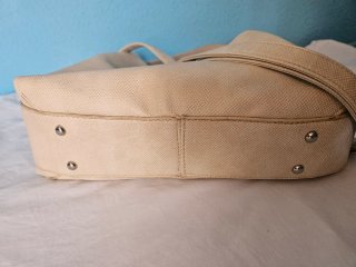 Bolso grande Misako beige tipo Hobo