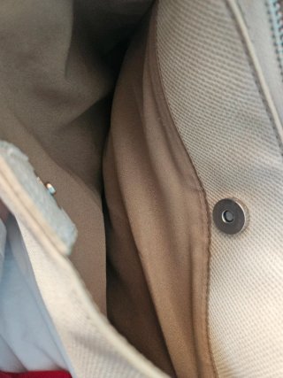 Bolso grande Misako beige tipo Hobo