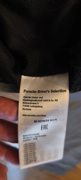 Cortavientos Porsche Driver's Selection XXL