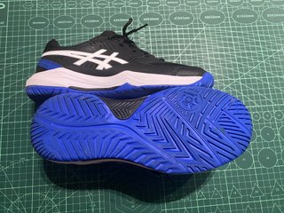 Zapatillas ASICS pádel/tenis negras y azules