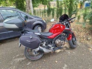 Honda CB500F Naked Roja y Negra