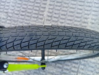 Bicicleta verde con cambios