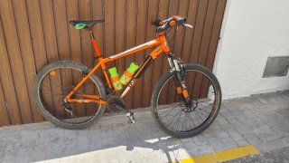 Bicicleta de Montaña Naranja
