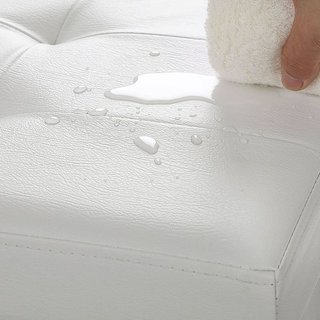 Puff almacenaje plegable 120L 110x38x38cm blanco SONGMICS LSF75WT